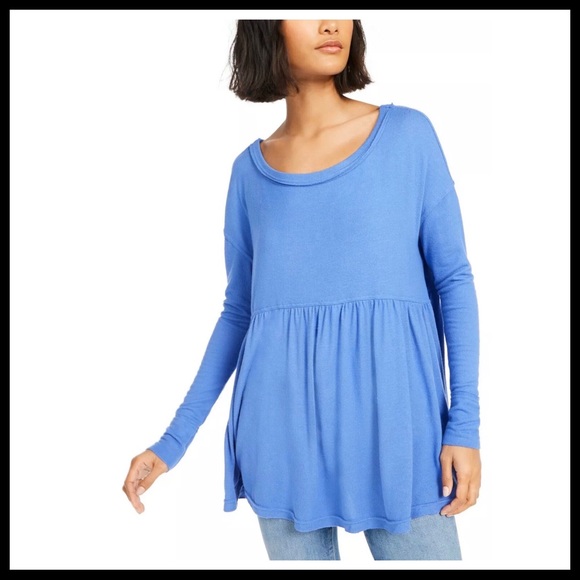 FREE PEOPLE BOHO FLOWY TUNIC TOP TEE A2C - Picture 6 of 16